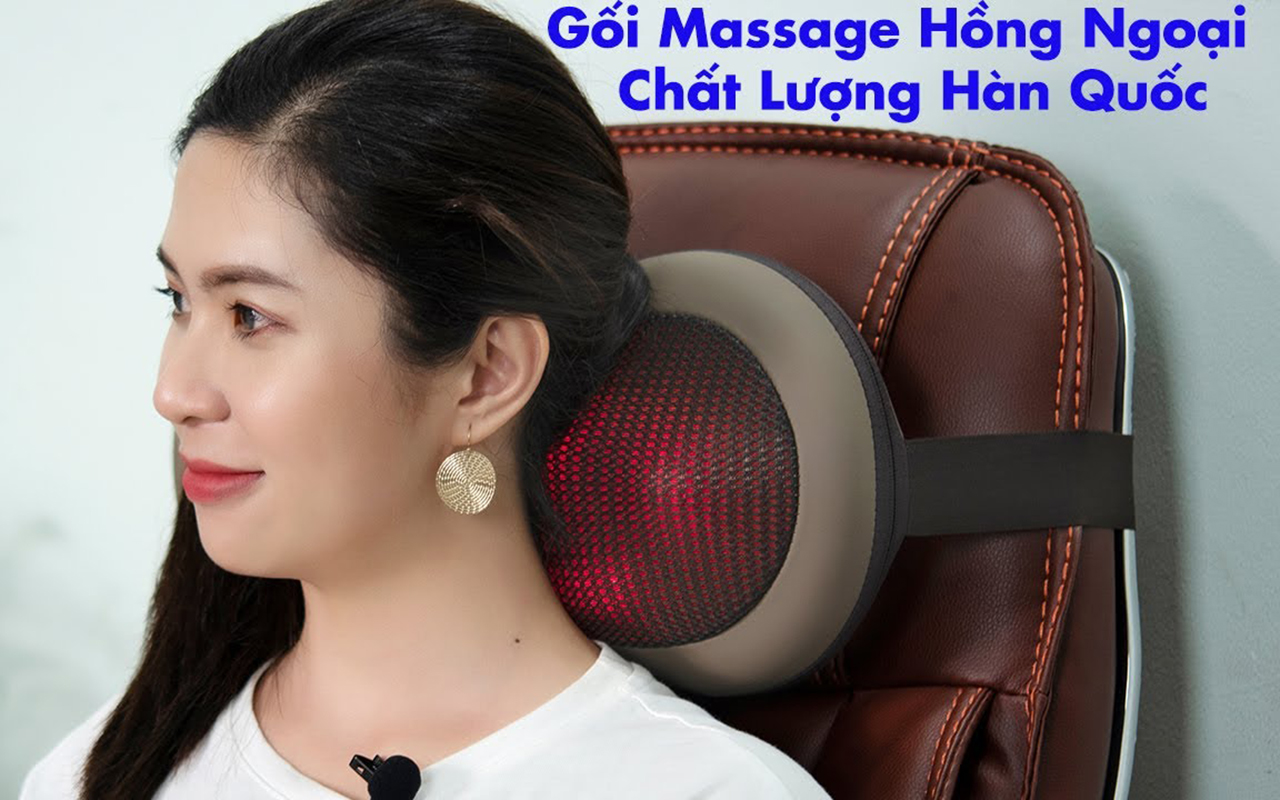 cách sử dụng máy massage vai gáy cổ hồng ngoại