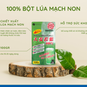 Bột lúa mạch non Young Barley Grass FINE JAPAN bổ sung chất xơ và Vitamin gói 100gr/330gr