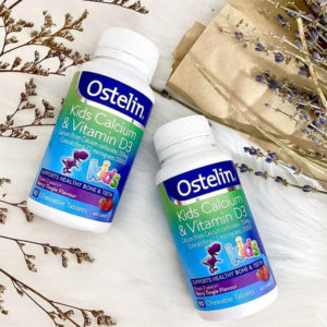 Viên uống bổ sung Vitamin D3 & Calcium Ostelin Kids Úc