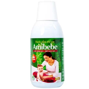 Nước tắm trẻ em Amibebe Herbe hỗ trợ điều trị rôm sẩy, mụn nhọt, lở ngứa (250ml)