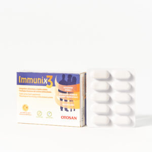 Thực phẩm bảo vệ sức khỏe tăng sức đề kháng Otosan Srl Immunix 3 Tab Chew (Hộp 20 viên)
