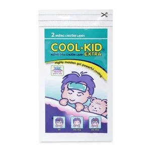 Miếng dán chườm lạnh hạ sốt cho trẻ em Cool Kid Extra (2 miếng/gói)