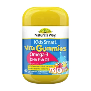Viên bổ sung omega 3 Nature's Way Kids Smart Vita Gummies Omega-3 DHA Fish Oil (Hộp 60 viên)
