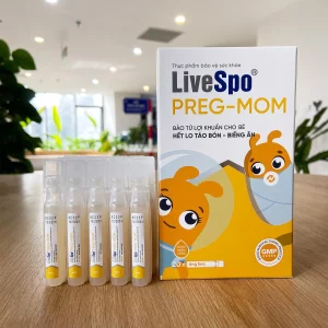 LiveSpo PREG-MOM - Bào Tử Lợi Khuẩn Cho Mẹ Và Bé - Hết Lo Táo Bón Biếng Ăn
