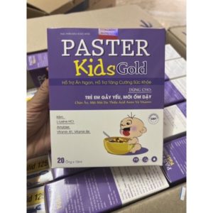 Paster Kids Gold Tăng sức đề kháng, Kích thích ăn ngon, ngủ tốt, dạng gói tiện dụng
