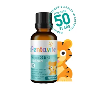 Bổ sung vitamin D3 và K2 cho bé dạng lỏng Pentavite Vitamin D3 + K2 Kids Liquid 30m