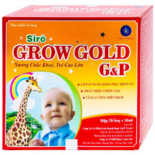 Siro Grow Gold G&P giúp xương chắc khỏe, trẻ cao lớn (20 ống x 10ml)