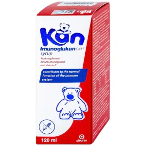 Siro Kan Imunoglukan P4H hỗ trợ tăng cường đề kháng ở trẻ em