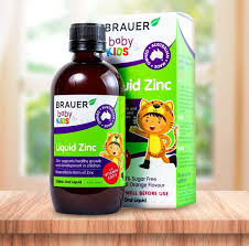 Siro kẽm Brauer Baby Kids Liquid Zinc bổ sung kẽm, tăng sức đề kháng cho trẻ 1- 13 tuổi (200ml)