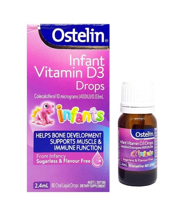 Siro tăng chiều cao của Nhật Siro Ostelin Infant Vitamin D3 Drops go1care