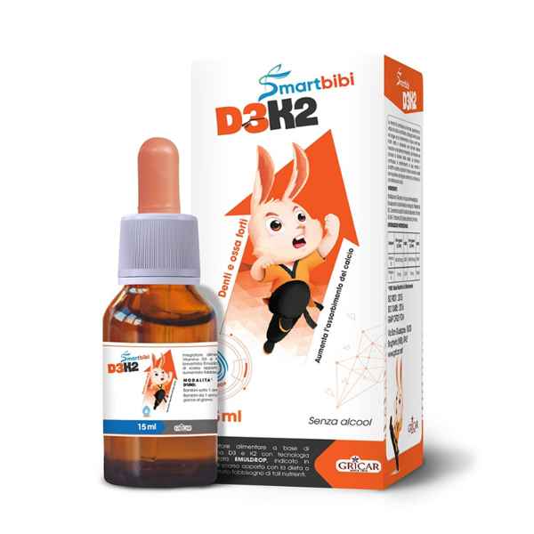 Smartbibi D3 K2 – cung cấp vitamin D3 K2 hấp thu canxi, trẻ cao lớn vượt trội go1care