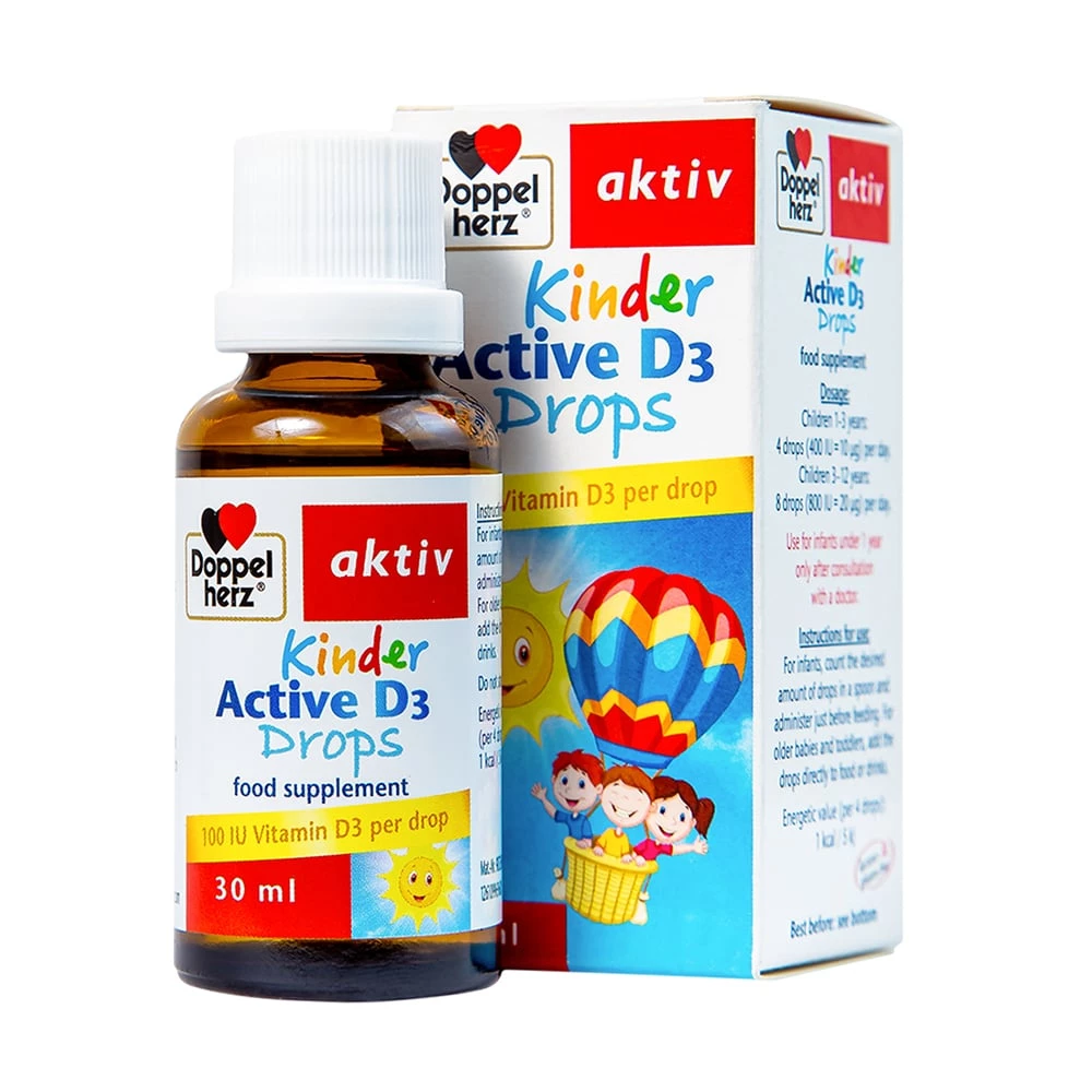 aktiv kinder active d3 drops 30ml 1 1 Top 06 Siro cải thiện giấc ngủ ngon trẻ Go1care