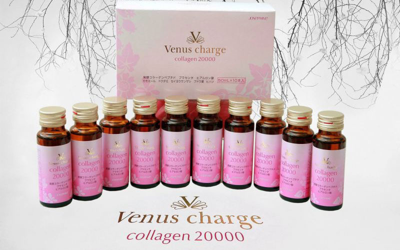 Collagen Venus Charge là dòng sản phẩm có hàm lượng cao nhất.