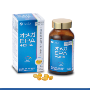 Viên uống dầu cá FFC Omega EPA & DHA FINE JAPAN hỗ trợ giảm mỡ máu lọ 150 viên