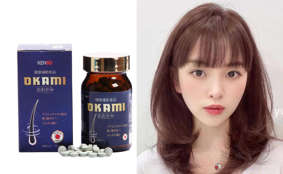 Viên uống Okami nuôi dưỡng tóc từ sâu bên trong giúp tóc chắc khỏe từ gốc