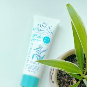 Kem Chống Nắng Hatomugi Nâng Tông & Dưỡng Ẩm Da 70g (Xanh Bạc Hà) The Tone Up UV Milky Gel UV Care & Tone Up SPF50+ PA++++ (Mint Green)